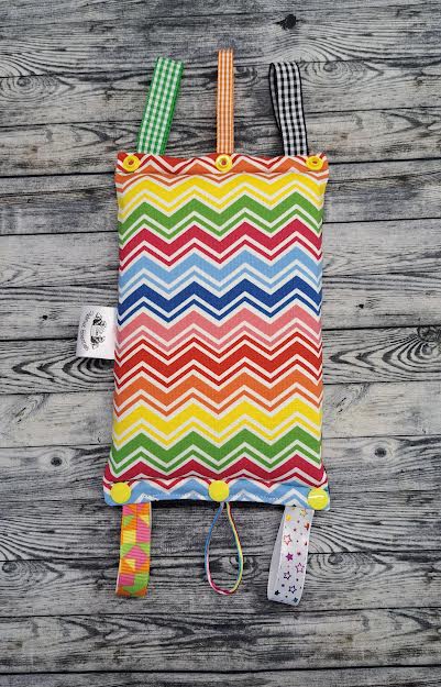 5" Plaid Apples & Rainbow Chevron + Play Tags + extra padding