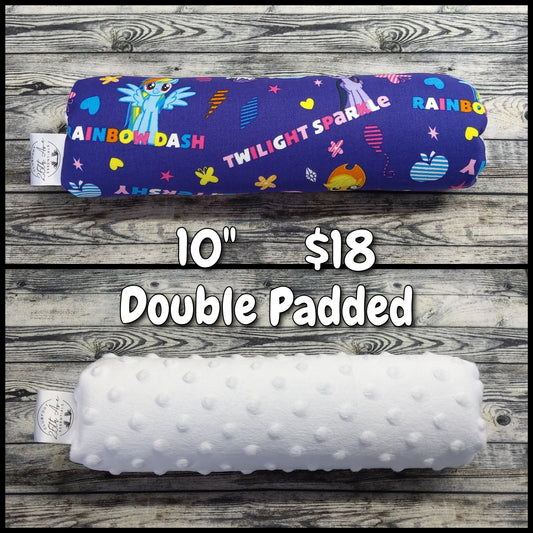My Little Pony & White Minky + extra padding (10")