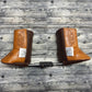 00-0 Caramel/Brown Leather & Brown Cotton + Western Embroidered Design