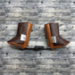 00-0 Brown/Caramel Leather & Fleece + Western Embroidered Design