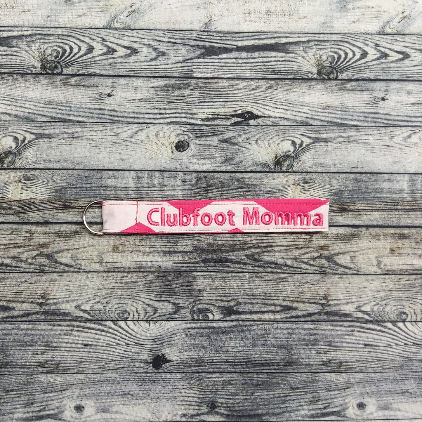 (Long) Pink Chevron + "Clubfoot Momma"