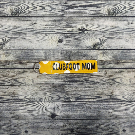 (Small) Mustard Dots + "Clubfoot Mom"