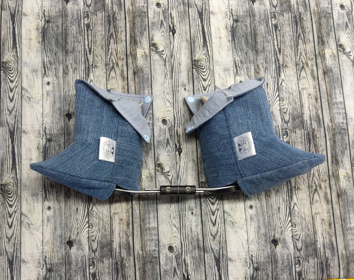 3-4 Light Denim & Blue/Grey Muslin