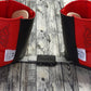 2-3 Red / Black Leather & Red Cotton + Western Embroidery design