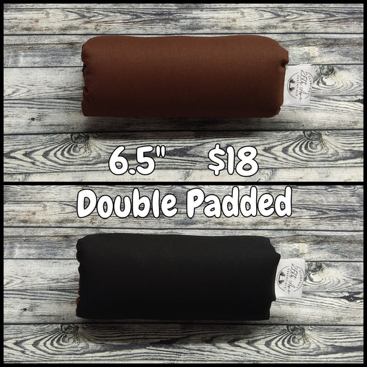 6.5" Brown & Black Cotton + extra padding
