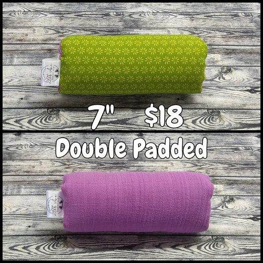 7" Green Flowers & Purple Muslin + extra padding