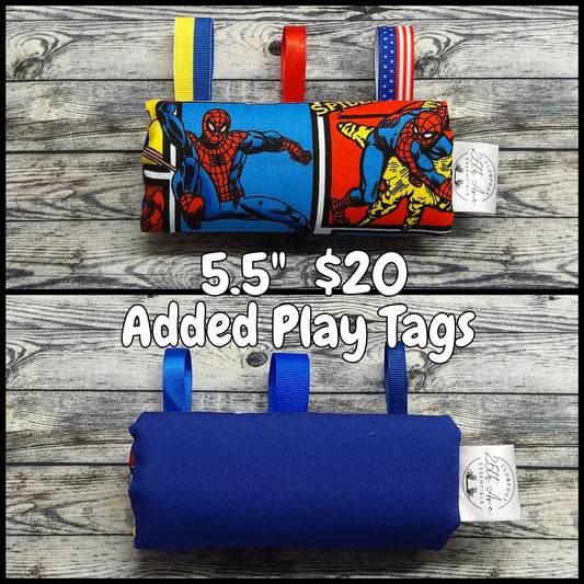 5.5" Spiderman & Royal Blue Cotton + Play Tags