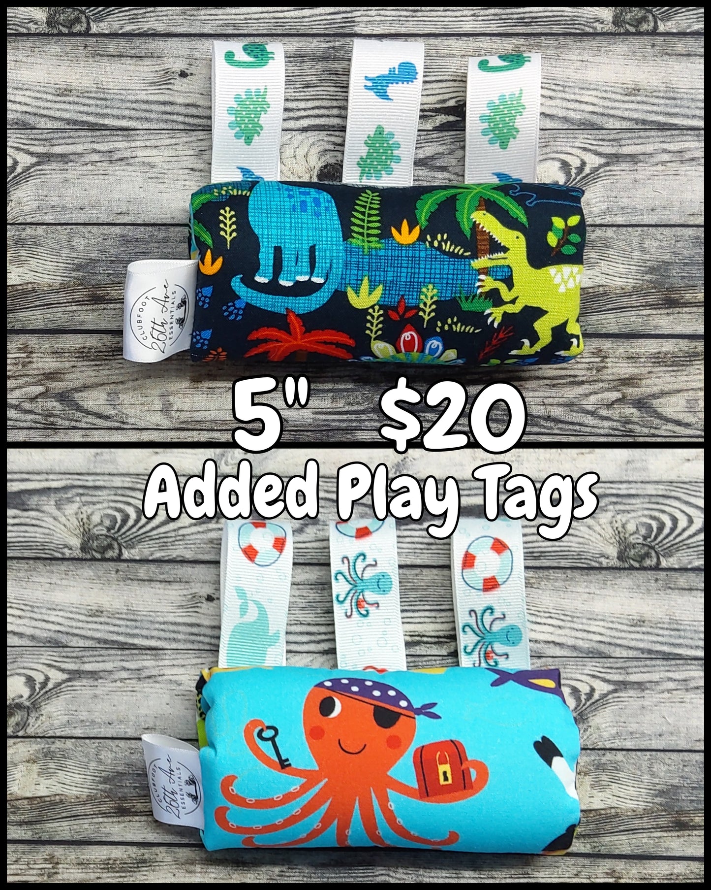 5" Dinos & Sea Creatures + Play Tags