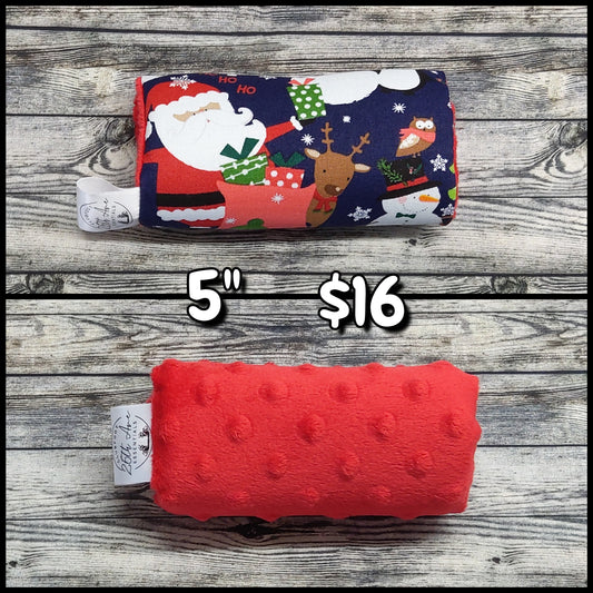 5" Christmas Santa & Red Minky