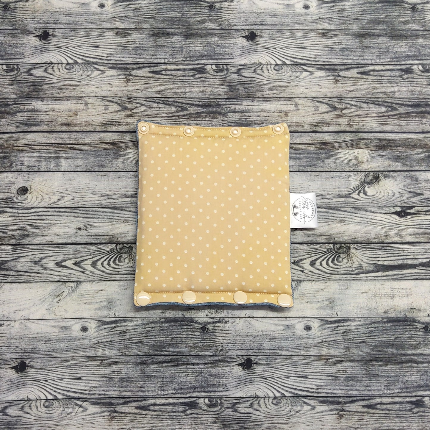 5.5" Beige Dot & Denim