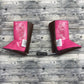 0-1 Pink/Brown Leather & Brown Cotton + Western Embroidery Design
