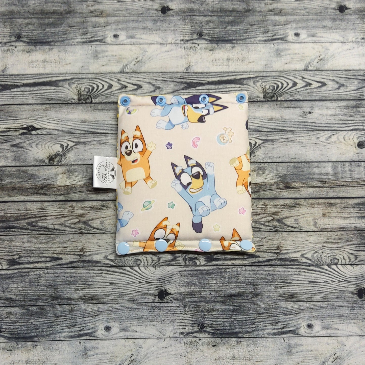 5.5" Bluey/Bingo & Yellow Chevron