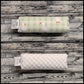 6.5" Duck Plaid & White Minky Squares