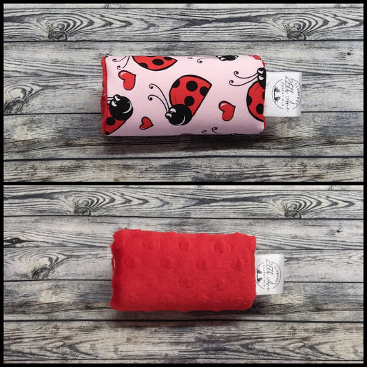 4.5" Ladybugs & Red Minky