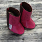 0-1 Pink/Brown Leather & Brown Cotton + Western Embroidery Design