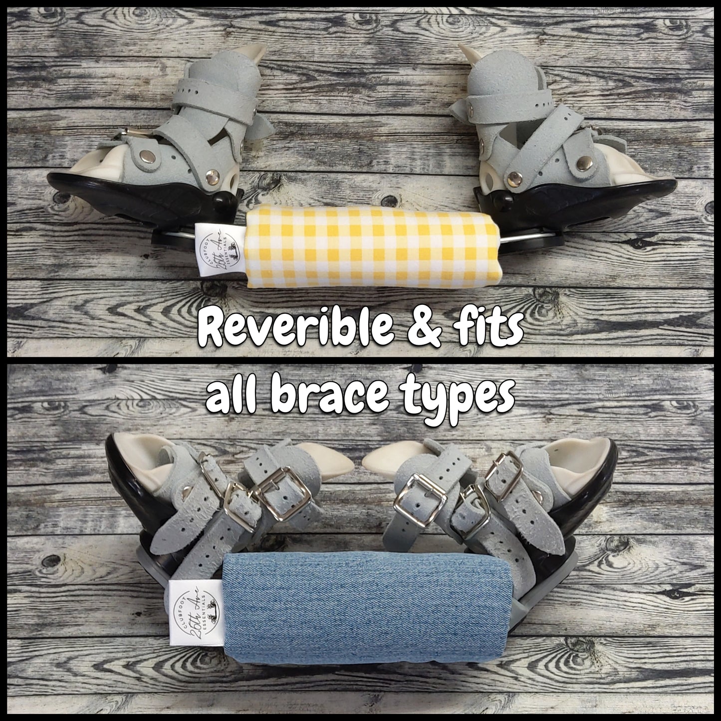 5.5" Yellow Plaid & Light Denim