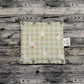 6.5" Duck Plaid & White Minky Squares
