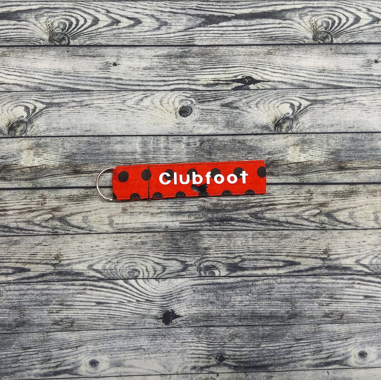 (Small) Dots on Red + "Clubfoot"
