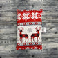 6" Winter Deer & Moose Flannel + extra padding