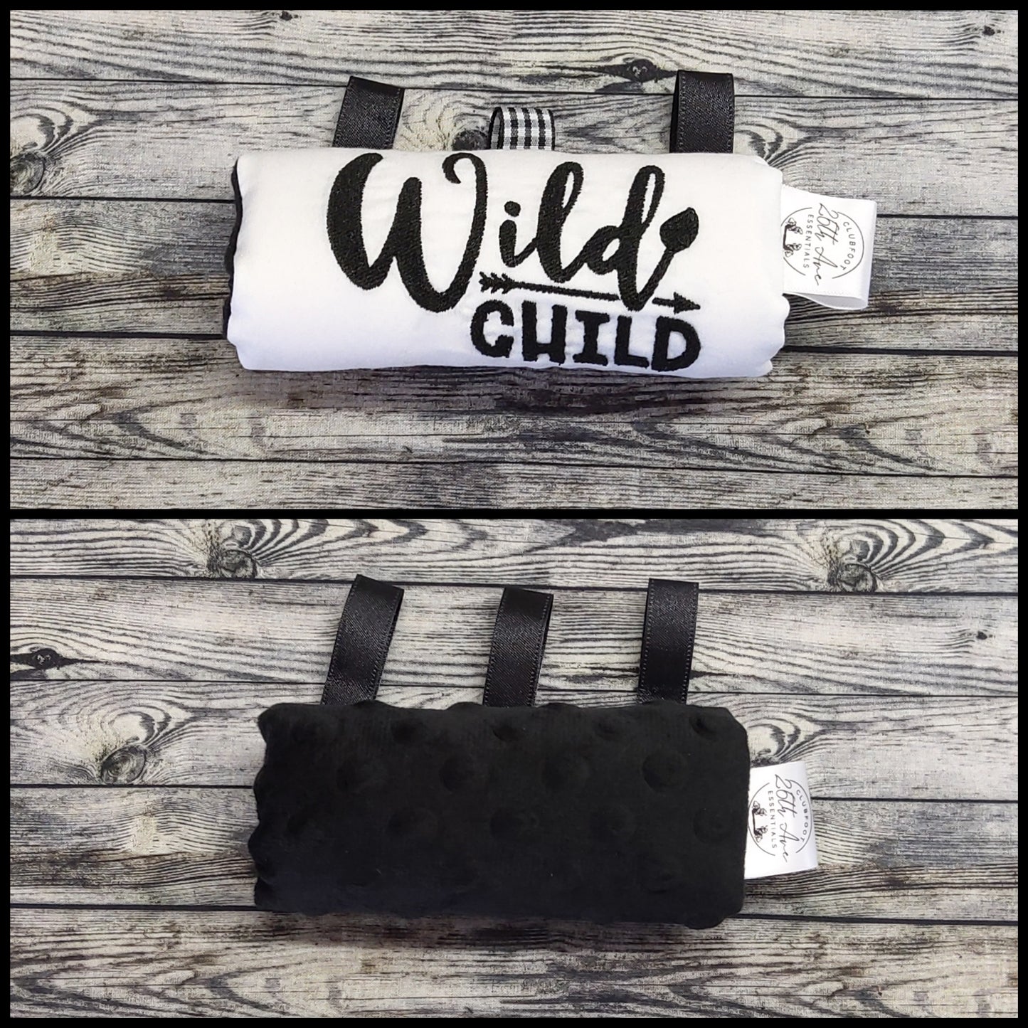 5.5" Wild Child Embroidered Design & Back Minky + Play Tags