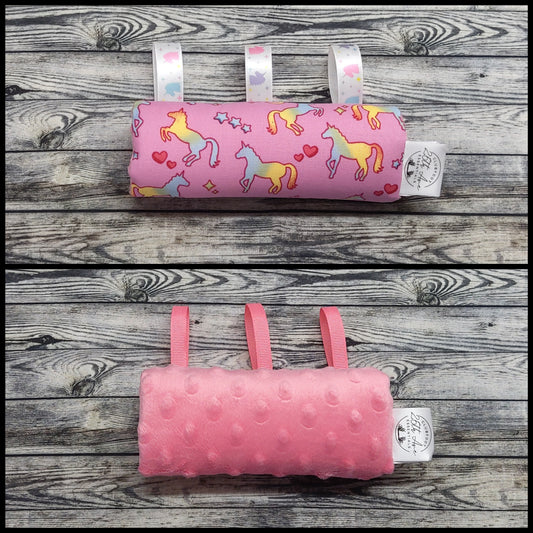 6" Unicorns & Pink Minky + Play Tags