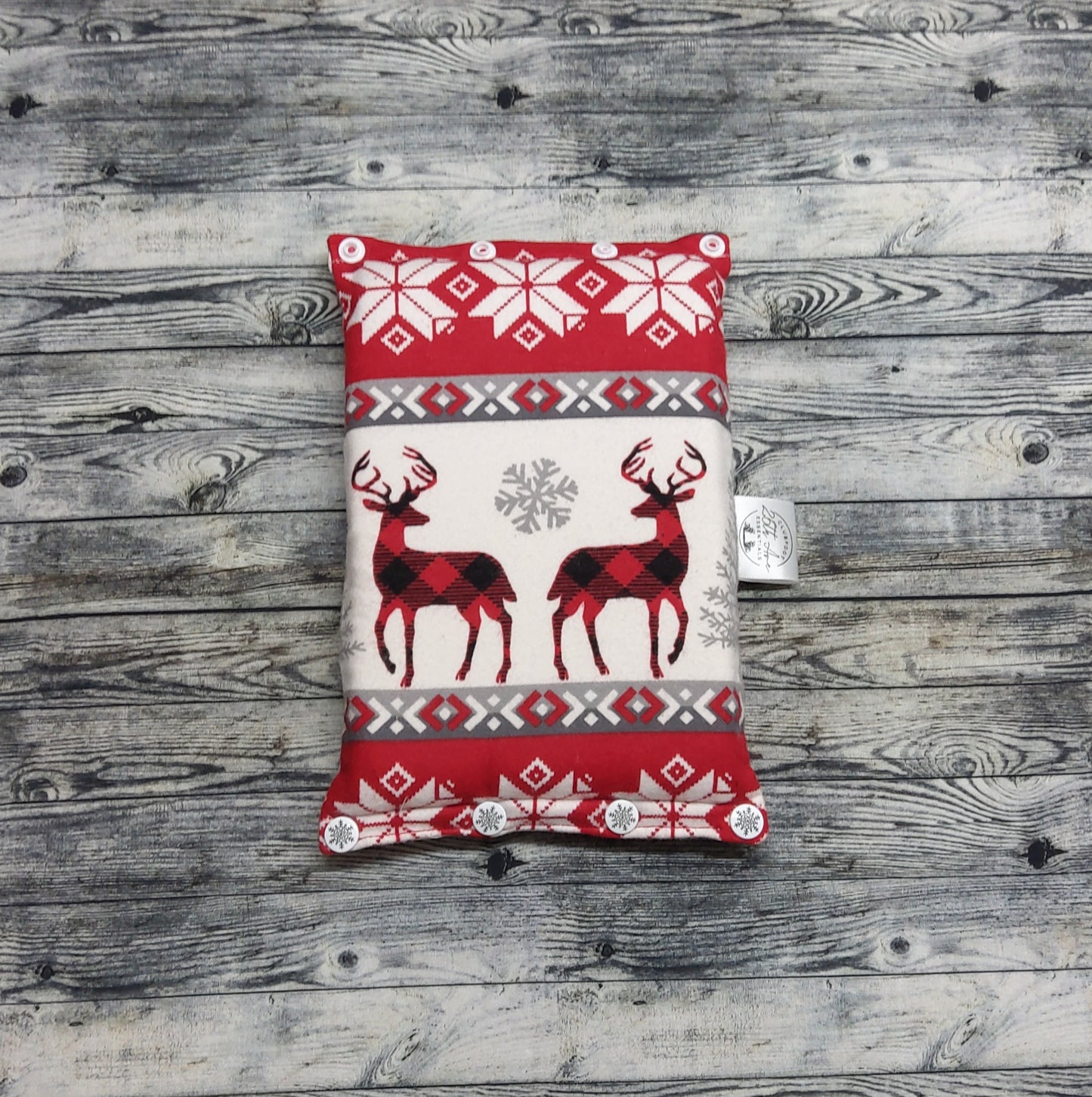 6" Winter Deer & Moose Flannel + extra padding