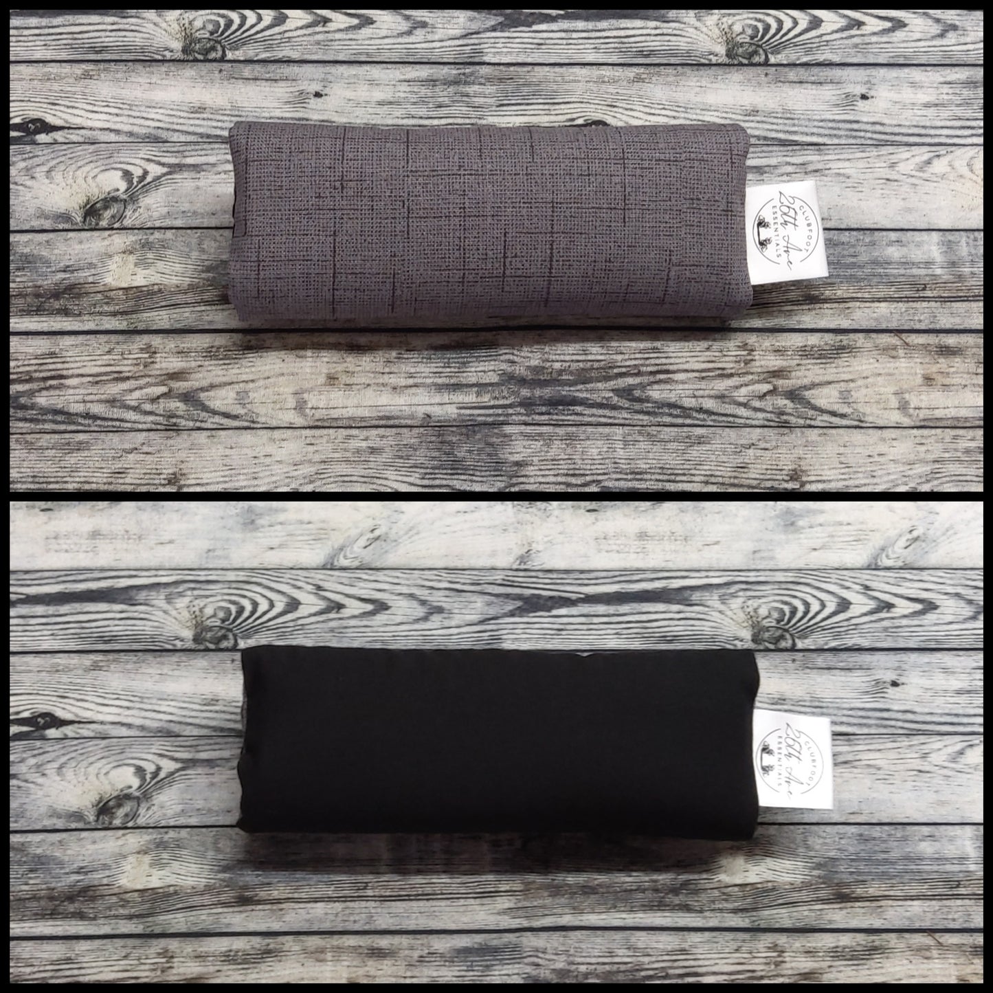 6.5" Charcoal Canvas & Black Cotton