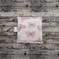 6" Pink Blue Butterflies & Birds