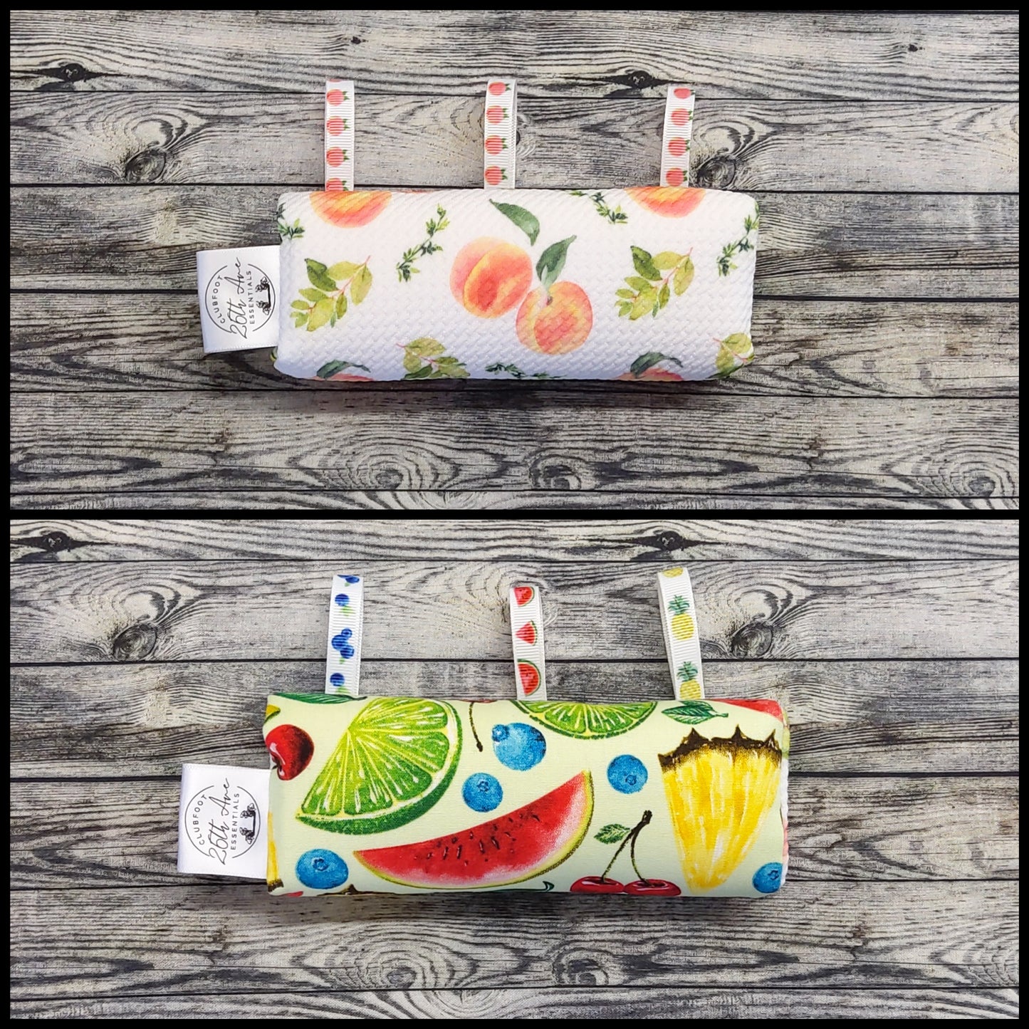 6" Peach Knit & Fruit Splash + Play Tags