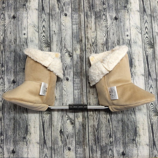 000-00 Beige Suede & Sherpa