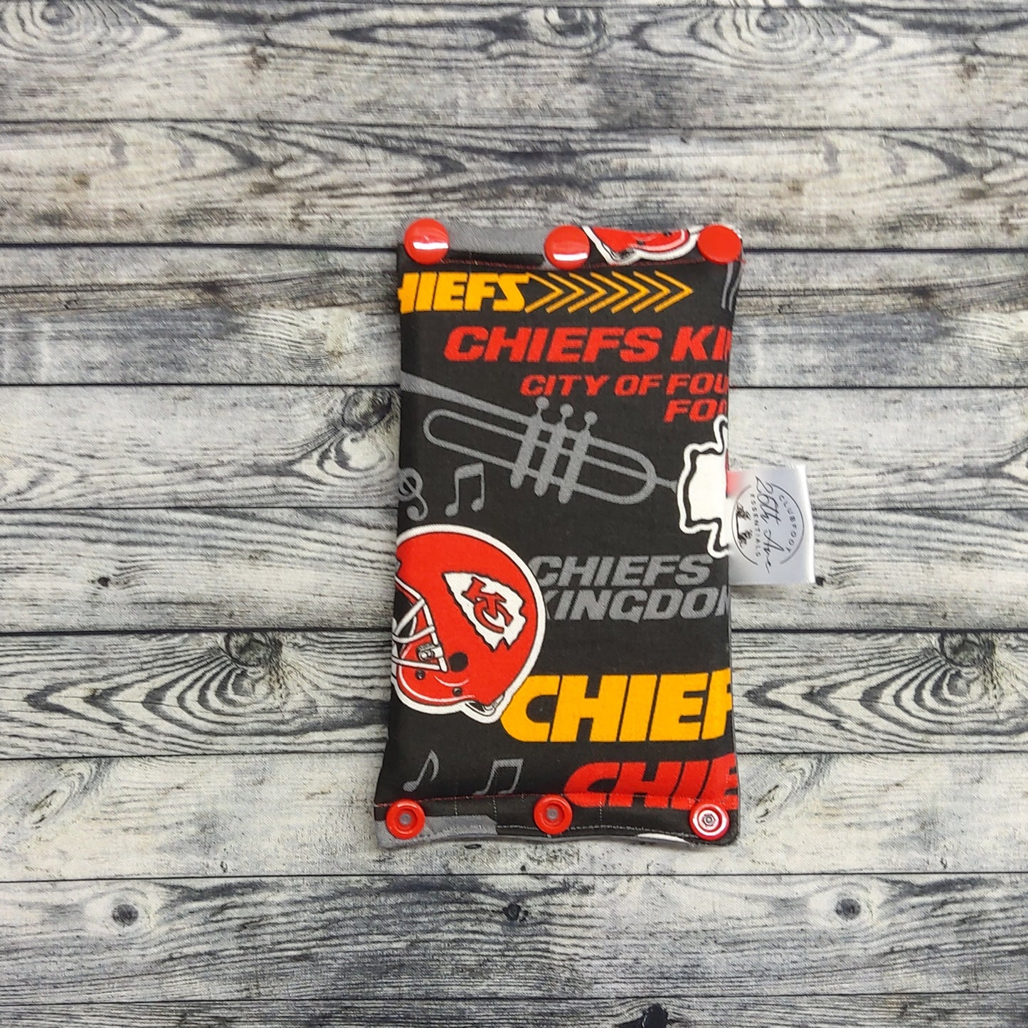 4" Kansas City Chiefs & Charcoal Silk