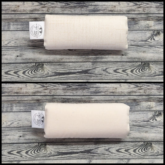 6" Cream Canvas & Cotton