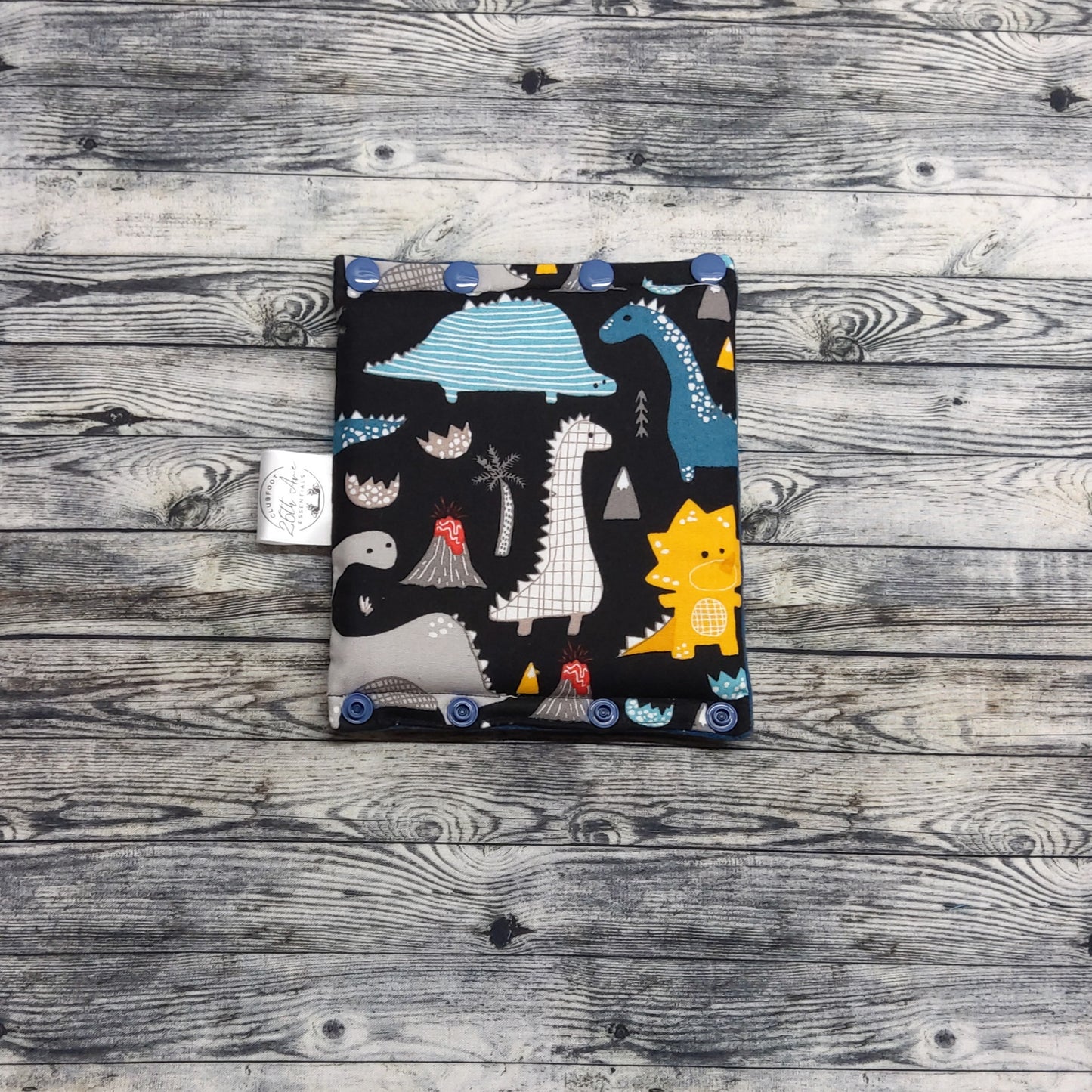 5.5" Dinosaurs & Navy Suede