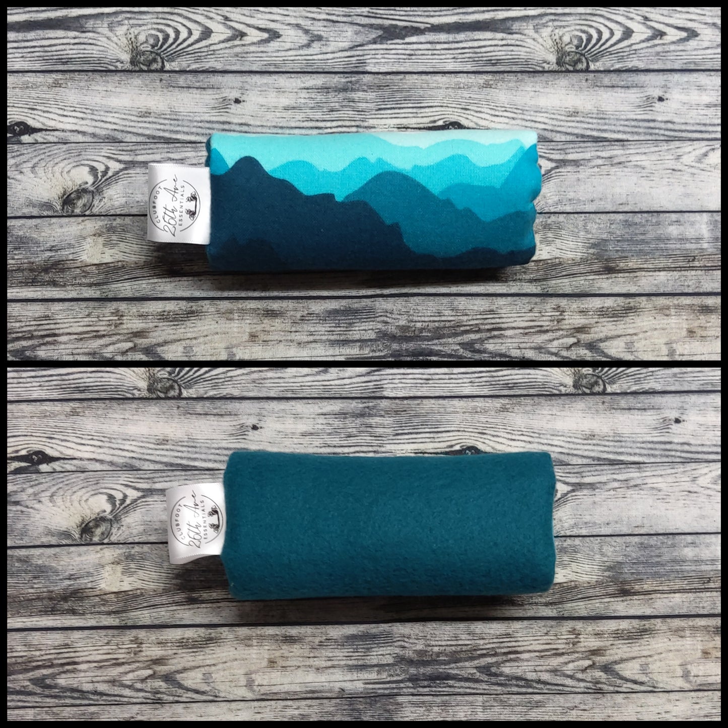 5.5" Mountains & Teal Fleece