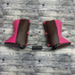 0-1 Pink/Brown Leather & Brown Cotton + Western Embroidery Design