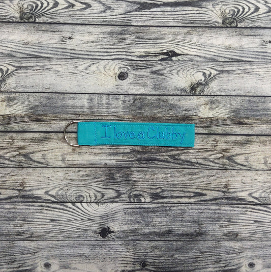 (Small) Teal + "I Love a Clubby"