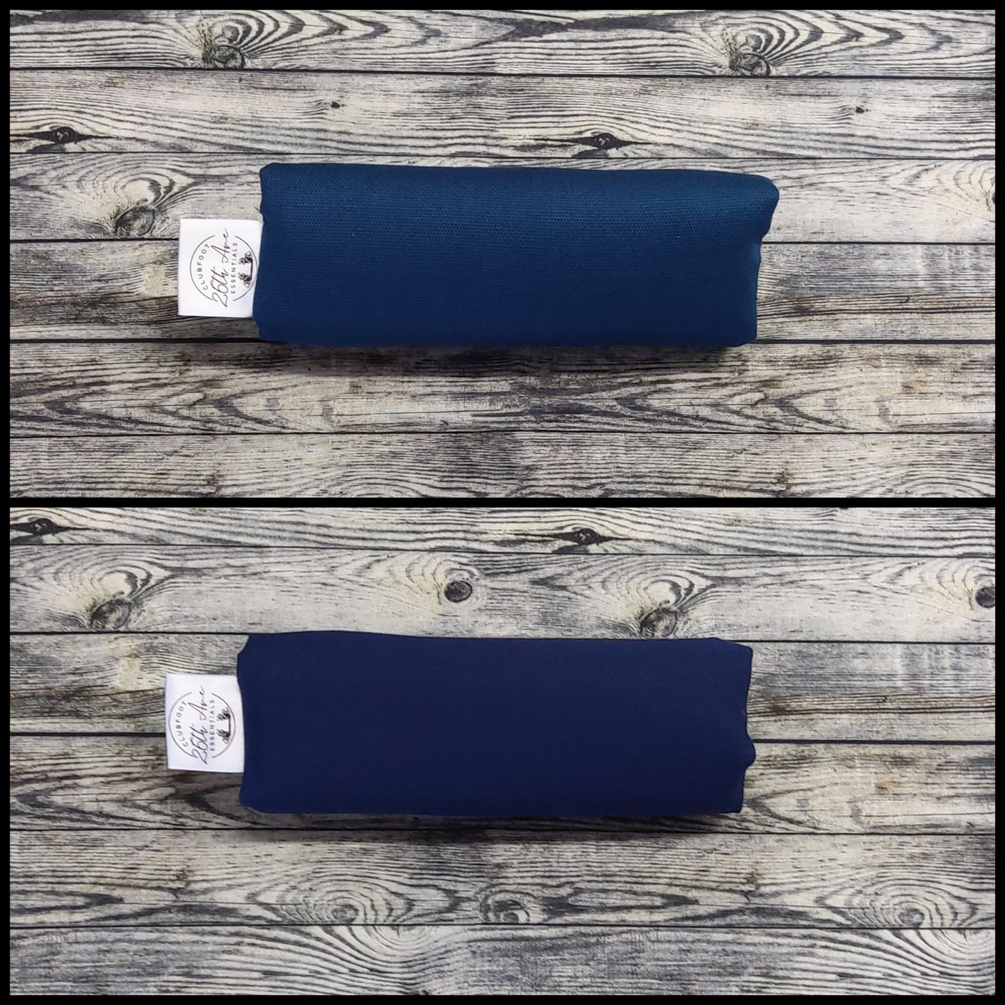 6.5" Navy Blue Canvas & Cotton