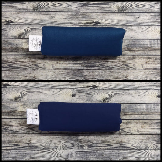 6.5" Navy Blue Canvas & Cotton