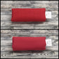 6" Red Canvas & Burgundy Cotton