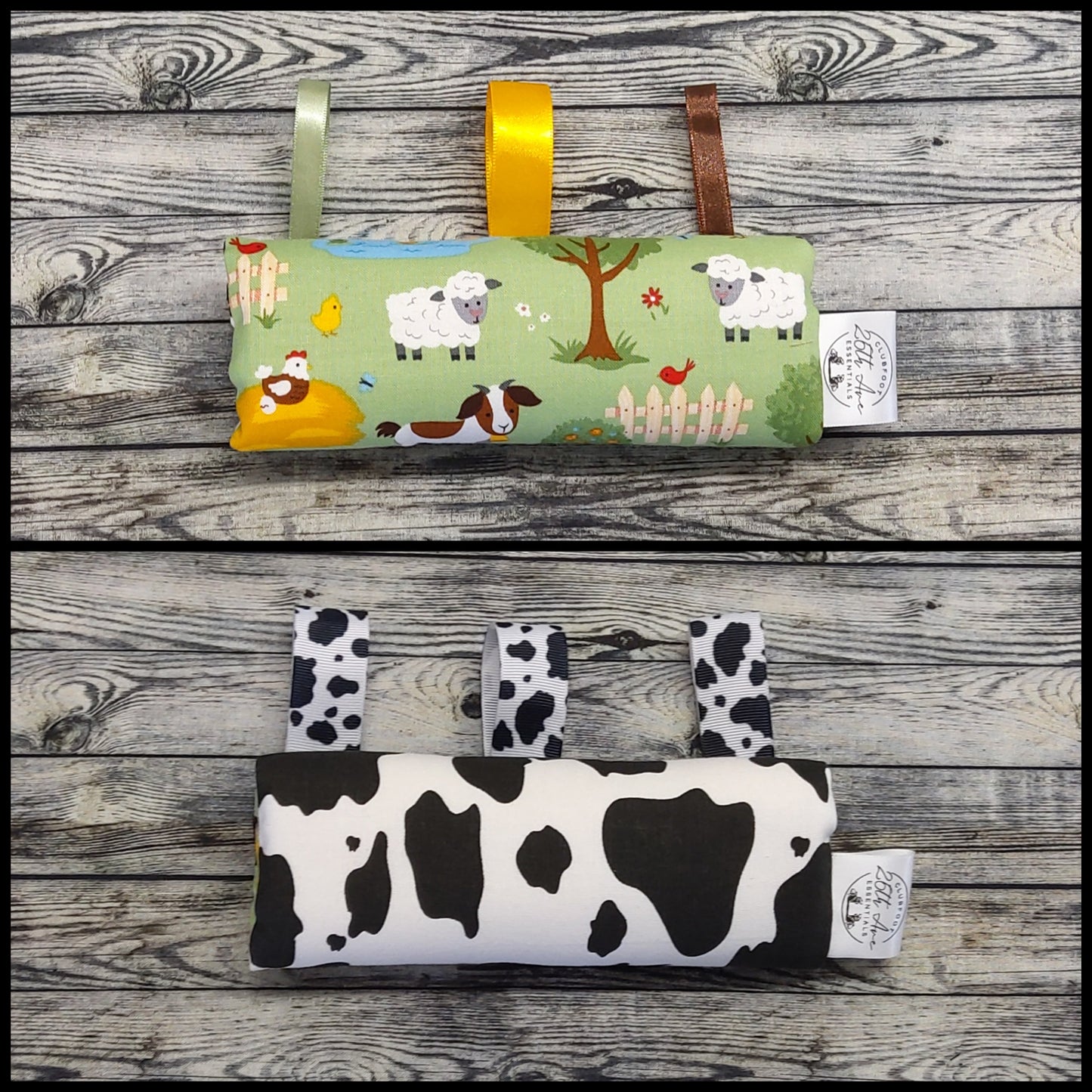6.5" Baby Farm & Cow Print + Play Tags