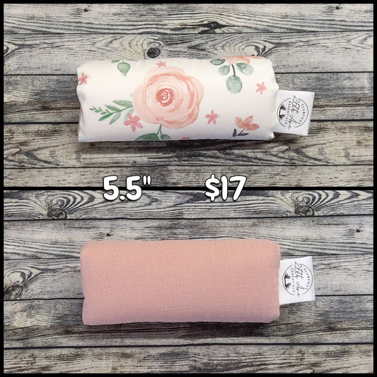 5.5" Pink Floral & Muslin