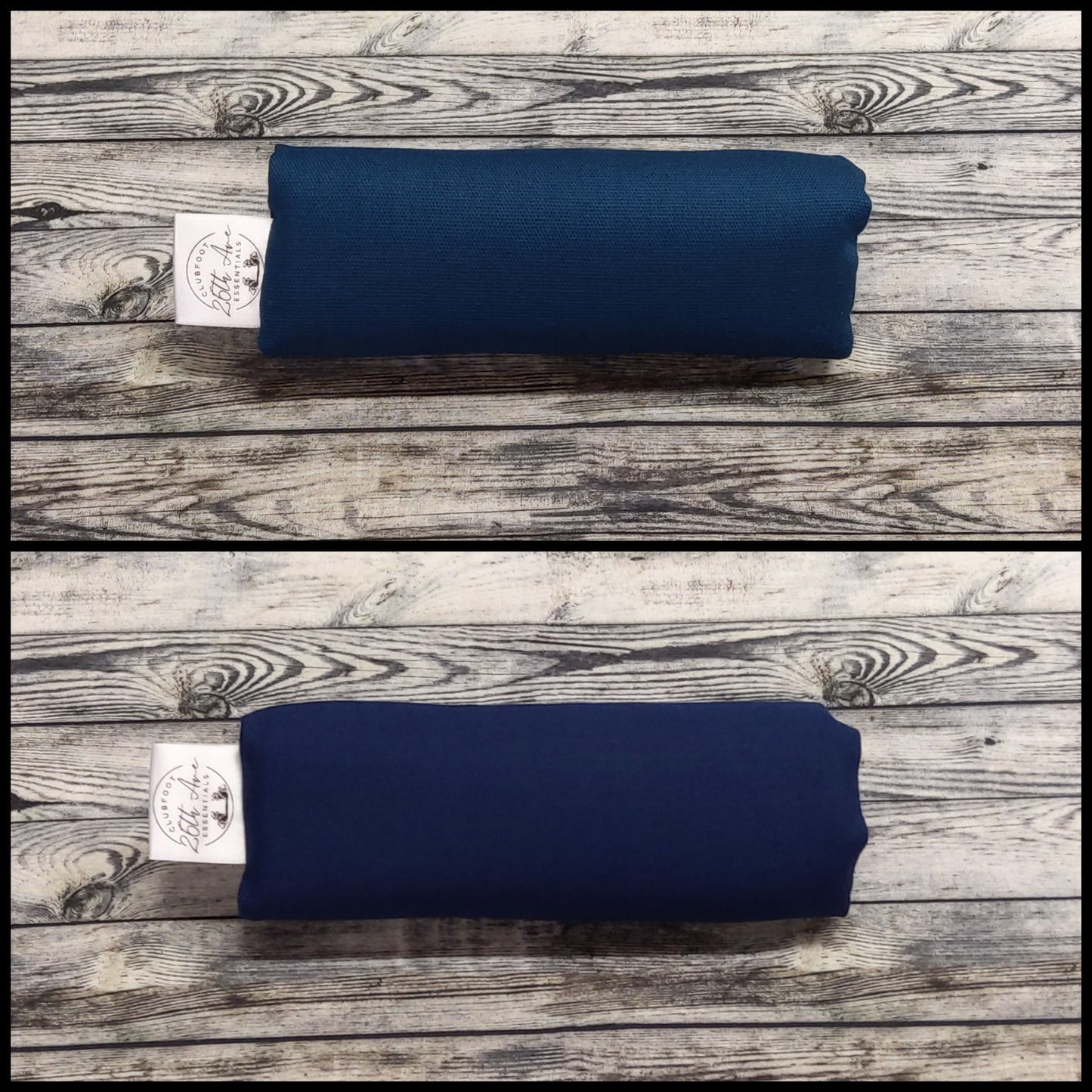 7" Navy Canvas & Cotton