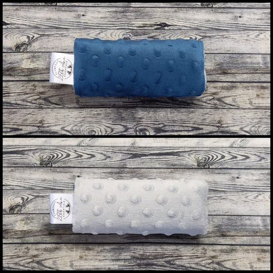 5.5" Navy & Gray Minky