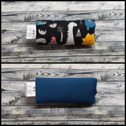 5.5" Dinosaurs & Navy Suede