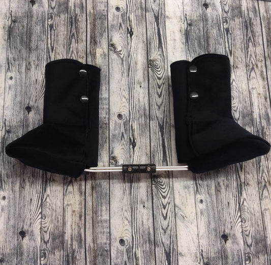 1-2 Black Suede & Fleece