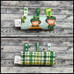 6" Leprechaun & Plaid + Play Tags