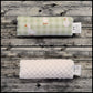 6.5" Duck Plaid & White Minky Squares