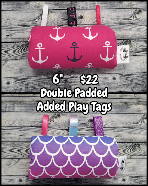 6" Anchors on Pink & Rainbow Mermaid Scales + Play Tags + extra padding