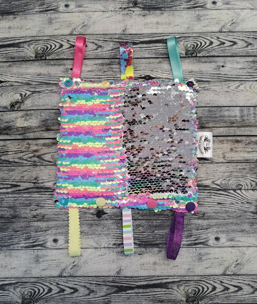 6.5" Tie Dye & Reversible Sequins + Play Tags