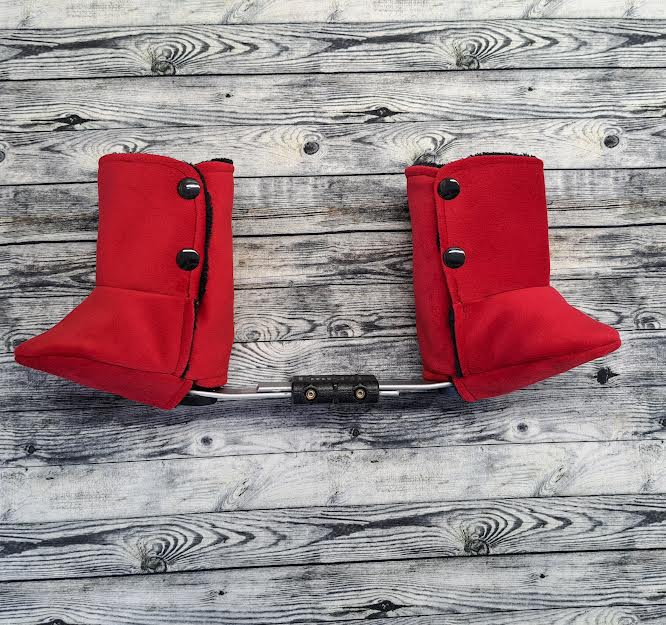 Red Suede Boot Covers